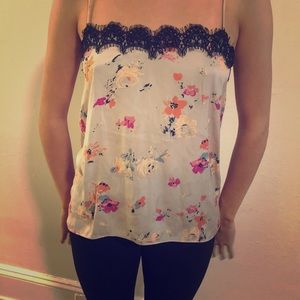Zara floral tank xs